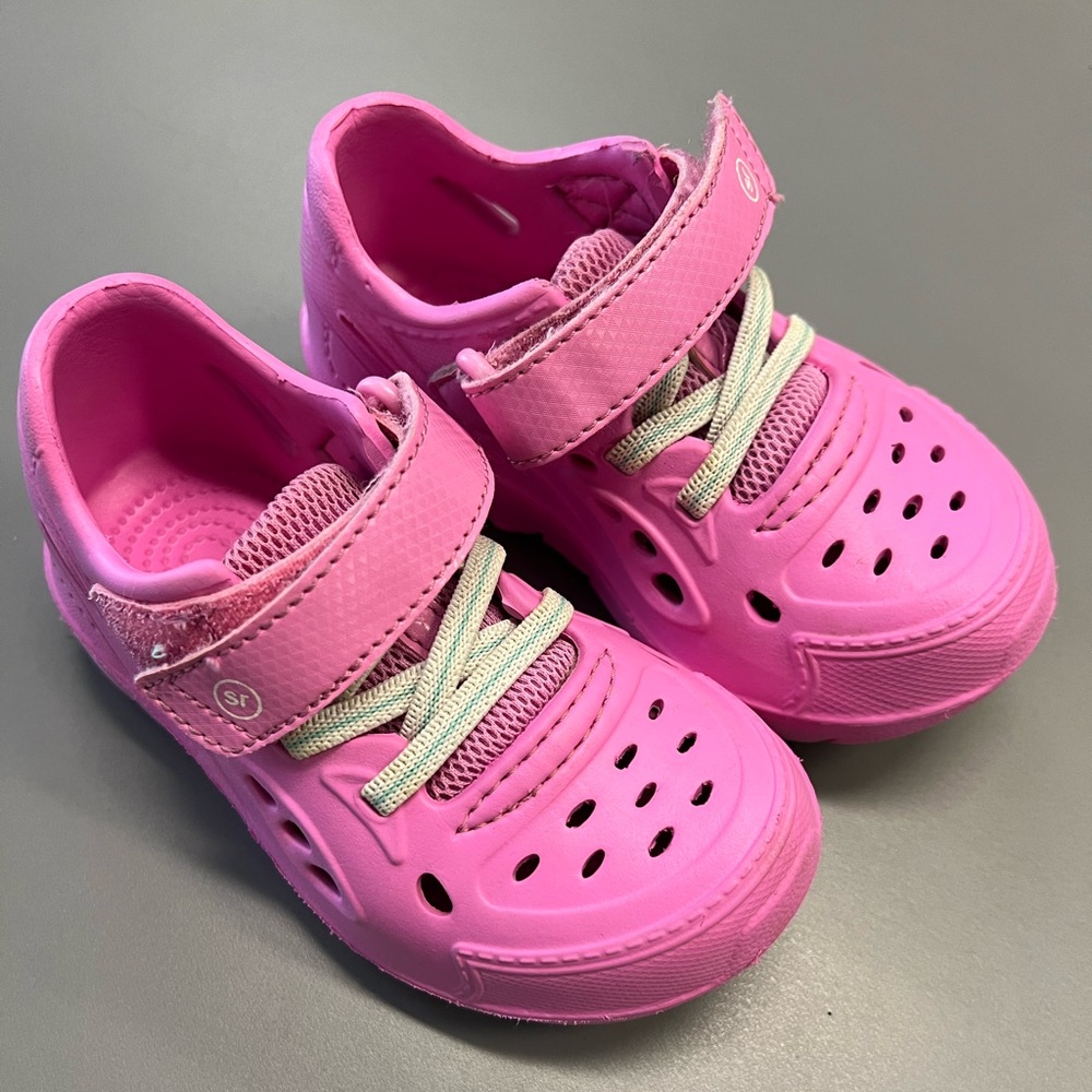 Stride rite oceano sandal water shoes pink toddler girl size 6T